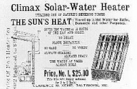 climax solar- první solární kolektor